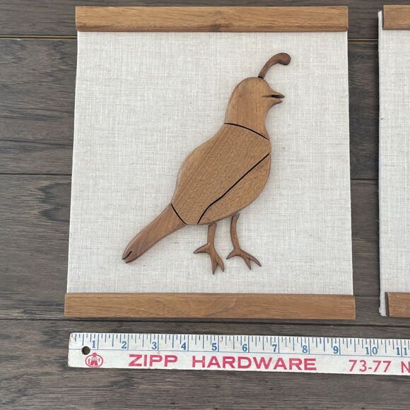 MCM Quail Wood‎ Cutout Art Bird - Picture 7 of 16